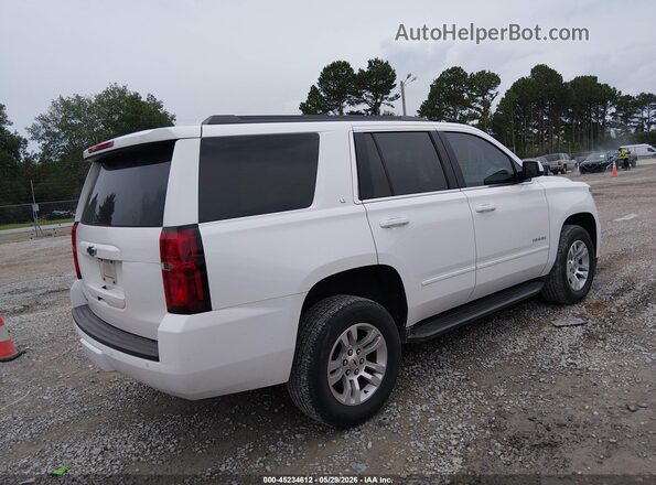 1GNSCBKC4LR187236 2020 CHEVROLET TAHOE White Tył prawy