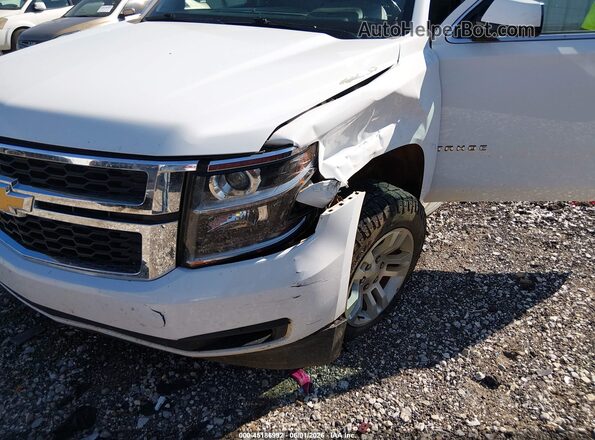 1GNSCBKC6JR110610 2018 CHEVROLET TAHOE Белый Вид спереди
