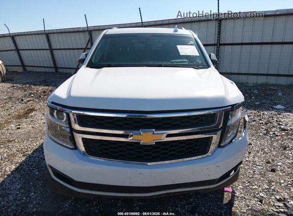 1GNSCBKC6JR110610 2018 CHEVROLET TAHOE Белый Вид щитка приборов