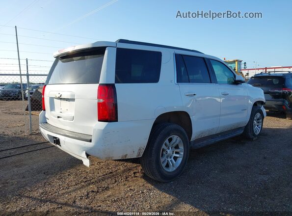 1GNSCBKC7GR367817 2016 CHEVROLET TAHOE Белый Задняя правая четверть