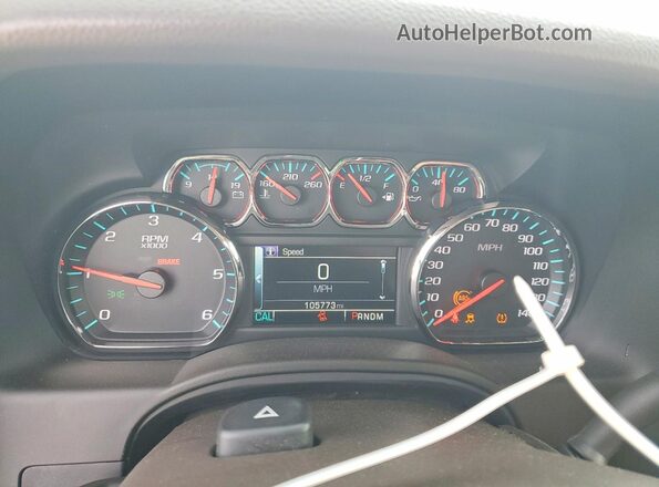 1GNSCBKC7GR447781 2016 CHEVROLET TAHOE Белый Вид щитка приборов