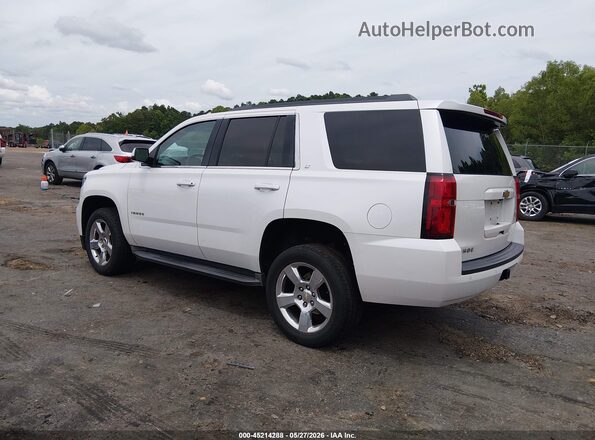 1GNSCBKC9GR302306 2016 CHEVROLET TAHOE White Trasero izquierdo