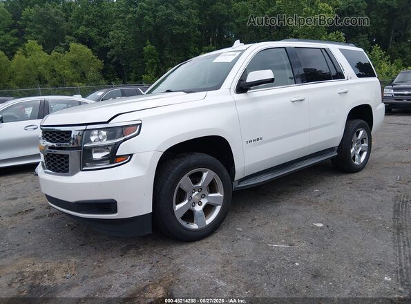 1GNSCBKC9GR302306 2016 CHEVROLET TAHOE White Vista tres cuartos delantera izquierda