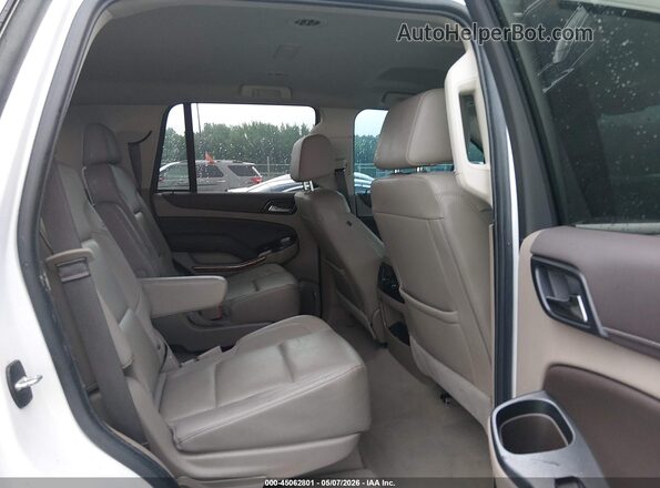 1GNSCCKC8LR220275 2020 CHEVROLET TAHOE White Vista de la etiqueta del VIN