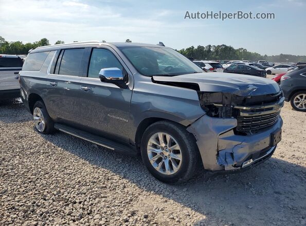 1GNSCFKD3MR338875 2021 CHEVROLET SUBURBAN Gray Przód prawy