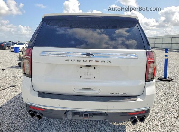 1GNSCFKD7MR278664 2021 CHEVROLET SUBURBAN White Вид ззаду