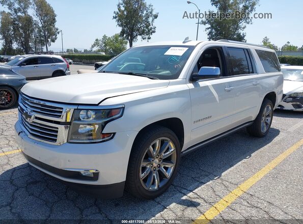 1GNSCJKC1JR110217 2018 CHEVROLET SUBURBAN White Przód lewy