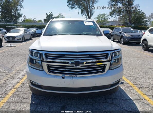 1GNSCJKC1JR110217 2018 CHEVROLET SUBURBAN White Widok zestawu wskaźników