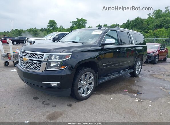 1GNSCJKC4JR290258 2018 CHEVROLET SUBURBAN Black Front left