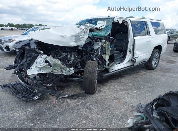 1GNSCJKC6LR175485 2020 CHEVROLET SUBURBAN White წინა მარცხენა ხედი სამი მეოთხედიდან