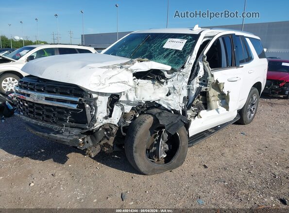 1GNSCMKD7PR456839 2023 CHEVROLET TAHOE Белый Передняя левая четверть