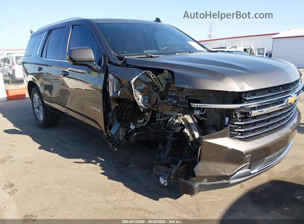 1GNSCNKDXMR377991 2021 CHEVROLET TAHOE Brown Դիմացի տեսք