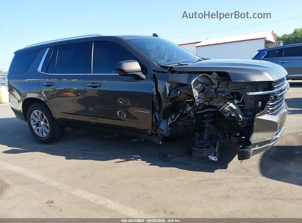 1GNSCNKDXMR377991 2021 CHEVROLET TAHOE Brown Սալոնի 360 աստիճան տեսք