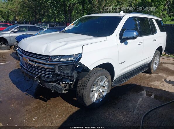 1GNSCSKD6PR344621 2023 CHEVROLET TAHOE White წინა მარცხენა ხედი სამი მეოთხედიდან