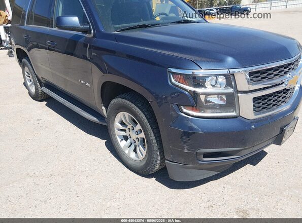 1GNSKAEC1JR323862 2018 CHEVROLET TAHOE Blue წინა ხედი