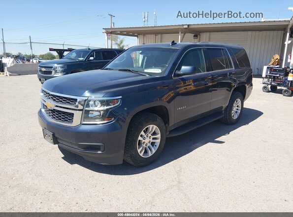 1GNSKAEC1JR323862 2018 CHEVROLET TAHOE Blue წინა მარცხენა ხედი სამი მეოთხედიდან