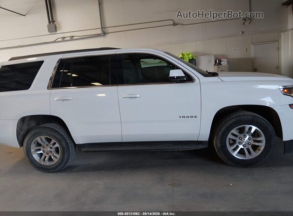 1GNSKAEC3HR304420 2017 CHEVROLET TAHOE White უკანა სალონის ხედი