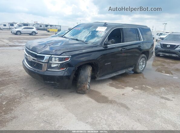 1GNSKBKC0JR338721 2018 CHEVROLET TAHOE Black წინა მარცხენა ხედი სამი მეოთხედიდან