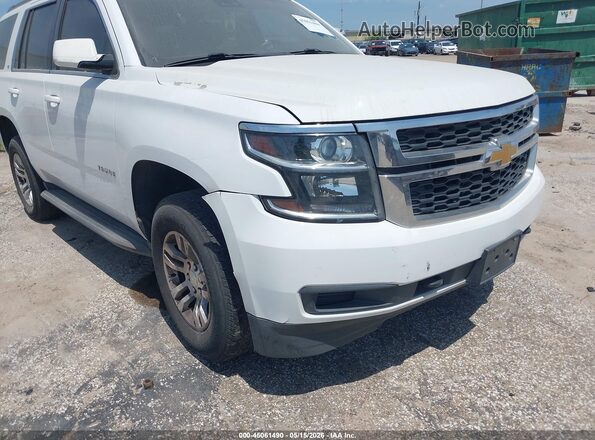 1GNSKBKC2KR230845 2019 CHEVROLET TAHOE Белый Вид спереди