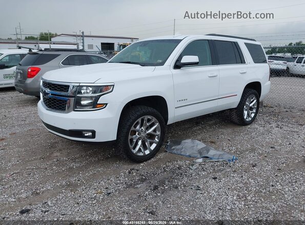 1GNSKBKC3GR475502 2016 CHEVROLET TAHOE Белый Передняя левая четверть