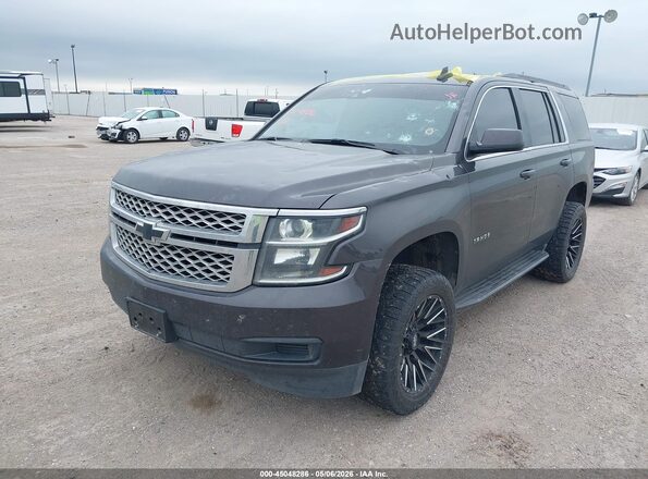 1GNSKBKC4JR372726 2018 CHEVROLET TAHOE Gray Front left