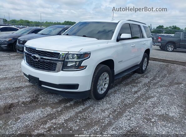 1GNSKBKC4KR143299 2019 CHEVROLET TAHOE White Передня ліва чверть