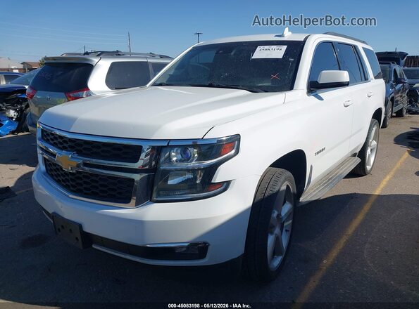 1GNSKBKC9GR181229 2016 CHEVROLET TAHOE White წინა მარცხენა ხედი სამი მეოთხედიდან