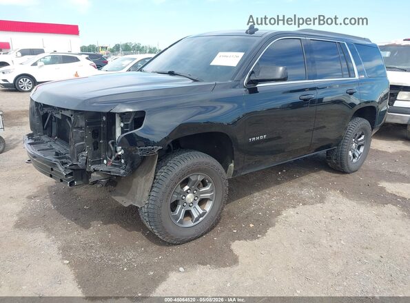 1GNSKBKC9GR191307 2016 CHEVROLET TAHOE Black Передня ліва чверть