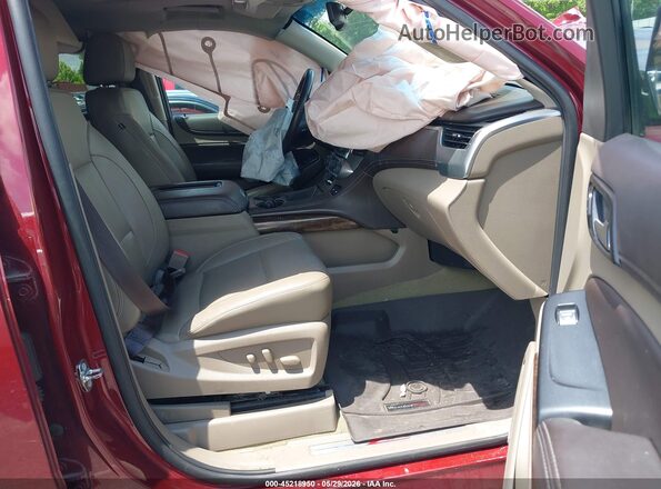 1GNSKBKC9HR328070 2017 CHEVROLET TAHOE Burgundy Widok wnętrza z przodu