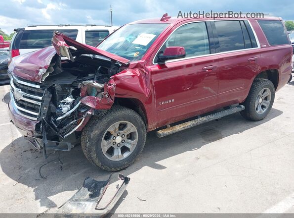 1GNSKBKC9HR328070 2017 CHEVROLET TAHOE Burgundy Przód lewy