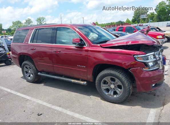 1GNSKBKC9HR328070 2017 CHEVROLET TAHOE Burgundy Widok zestawu wskaźników