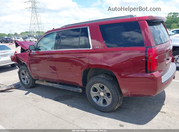 1GNSKBKC9HR328070 2017 CHEVROLET TAHOE Burgundy Widok wnętrza z tyłu