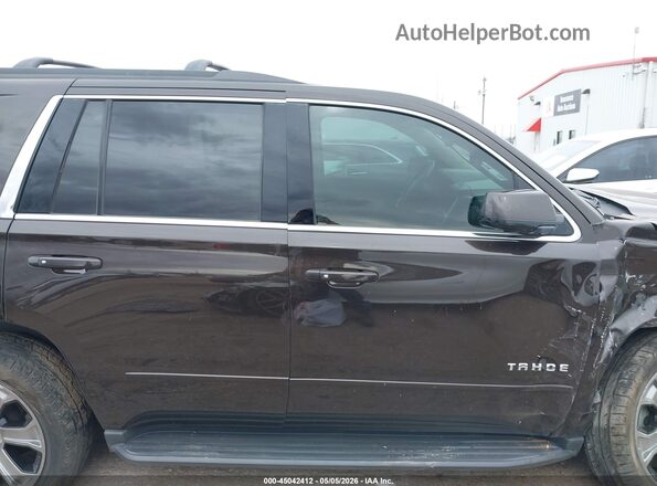 1GNSKBKC9JR160839 2018 CHEVROLET TAHOE Burgundy Սալոնի հետևի տեսք