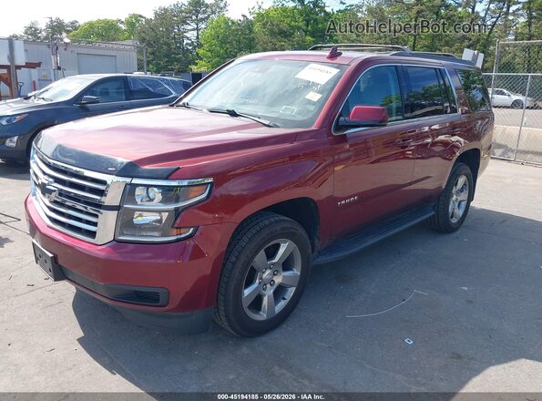 1GNSKBKC9JR383401 2018 CHEVROLET TAHOE Red Передня ліва чверть