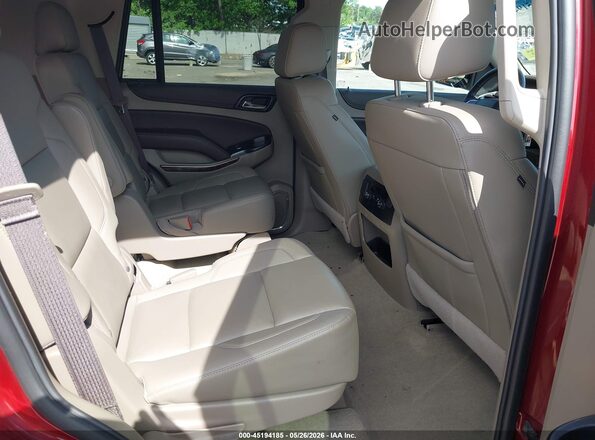 1GNSKBKC9JR383401 2018 CHEVROLET TAHOE Red Вид наклейки з VIN-кодом