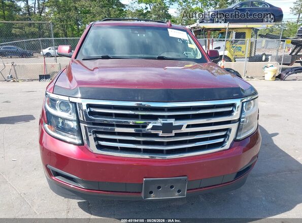 1GNSKBKC9JR383401 2018 CHEVROLET TAHOE Red Вид щитка приладів
