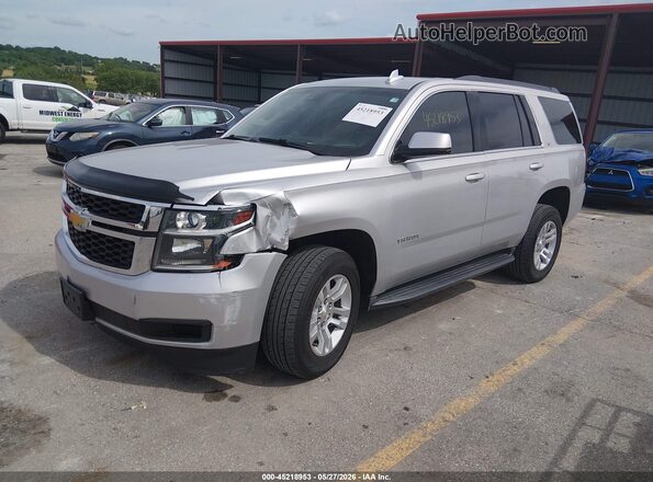 1GNSKBKCXGR234438 2016 CHEVROLET TAHOE Silver წინა მარცხენა ხედი სამი მეოთხედიდან