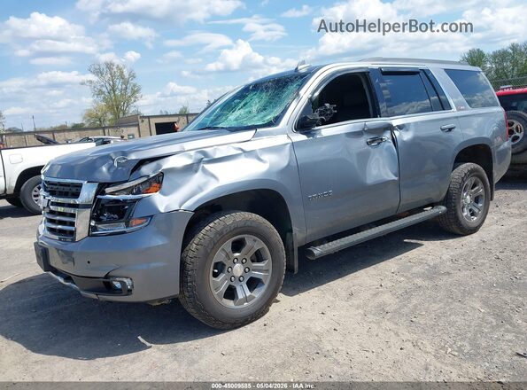 1GNSKBKCXKR276178 2019 CHEVROLET TAHOE Silver Przód lewy
