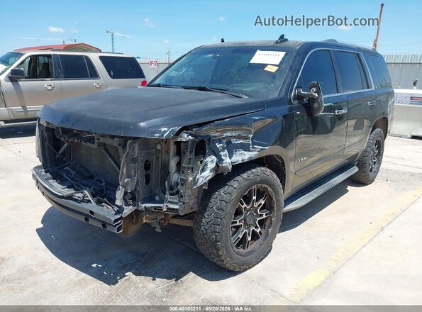 1GNSKCKC4GR117797 2016 CHEVROLET TAHOE Черный Передняя левая четверть