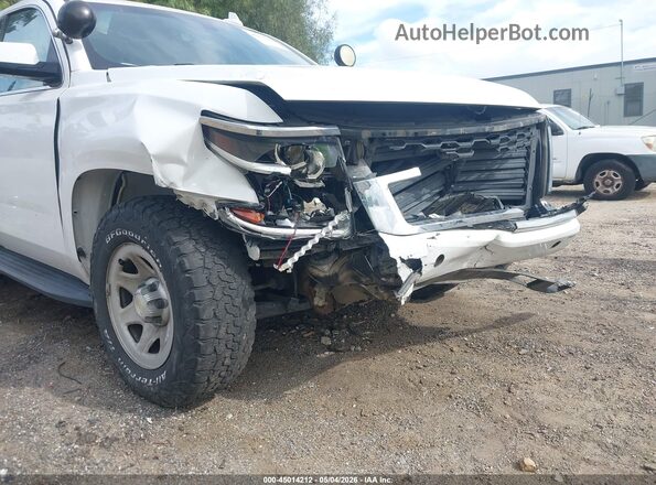 1GNSKFEC1JR317752 2018 CHEVROLET TAHOE White Widok zestawu wskaźników