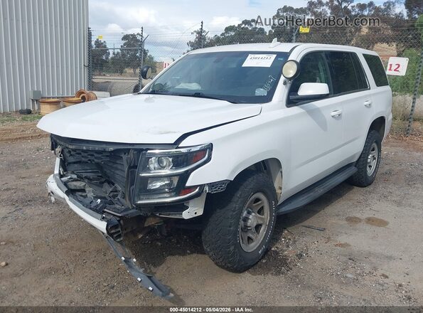 1GNSKFEC1JR317752 2018 CHEVROLET TAHOE White Przód lewy