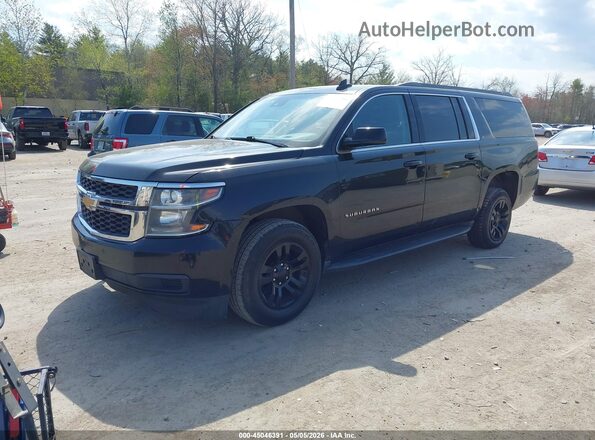 1GNSKHKC0JR343341 2018 CHEVROLET SUBURBAN Black Առջևի ձախ երեք քառորդ տեսարան