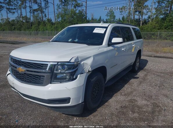 1GNSKHKC8GR225501 2016 CHEVROLET SUBURBAN Белый Передняя левая четверть