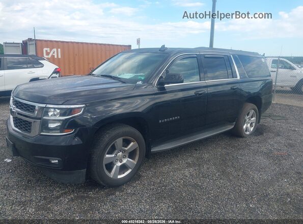 1GNSKHKCXGR124136 2016 CHEVROLET SUBURBAN Черный Передняя левая четверть