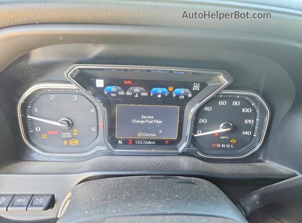 1GT49PEY2LF243938 2020 GMC SIERRA Black Instrument cluster view