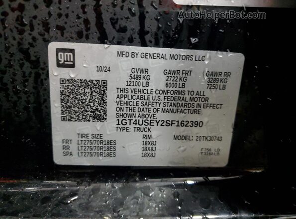 1GT4USEY2SF162390 2025 GMC SIERRA Black 