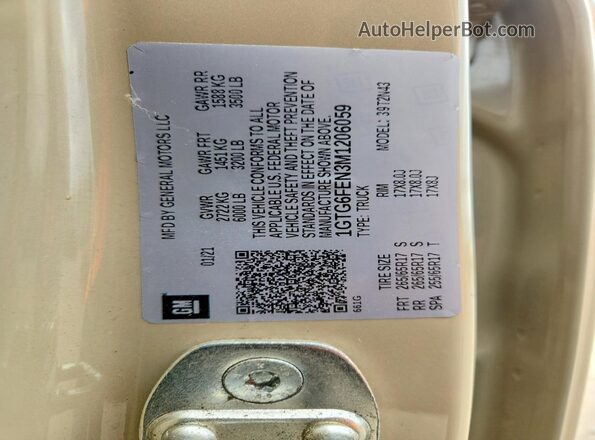 1GTG6FEN3M1206059 2021 GMC CANYON Tan 