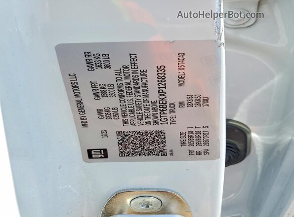 1GTP6BEKXP1268335 2023 GMC CANYON White 