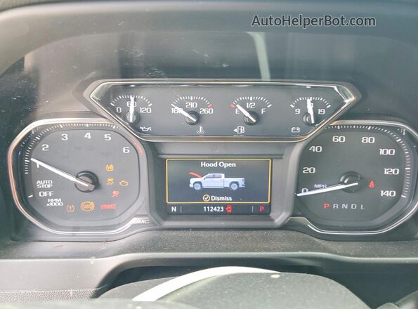 1GTP8BED5KZ417143 2019 GMC SIERRA Gray Widok zestawu wskaźników