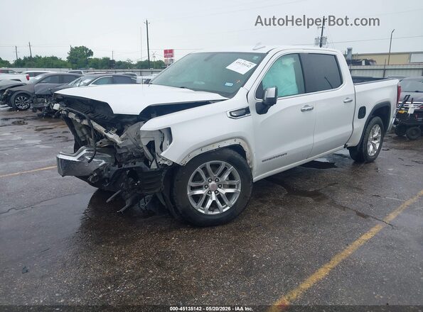 1GTP8DED5MZ107816 2021 GMC SIERRA White წინა მარცხენა ხედი სამი მეოთხედიდან